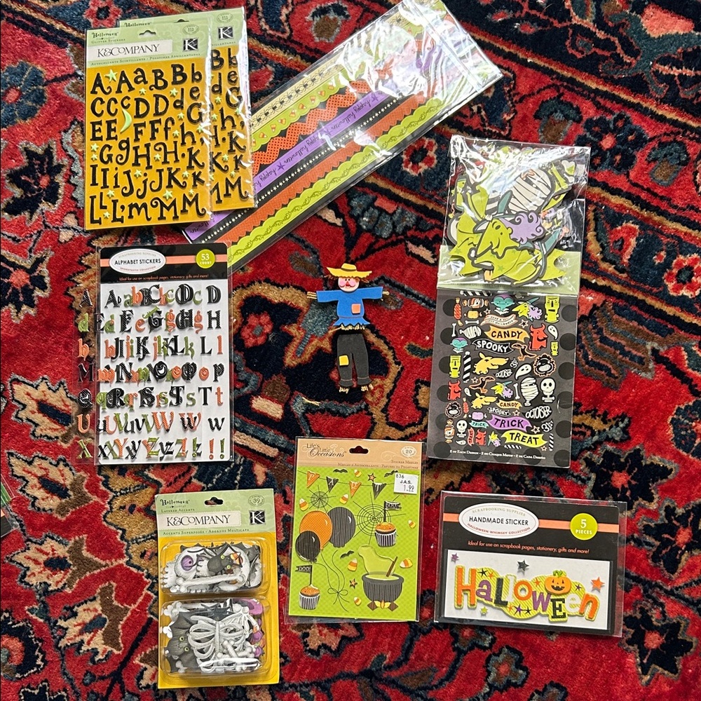 Halloween and Alphabet Scrapbook Set